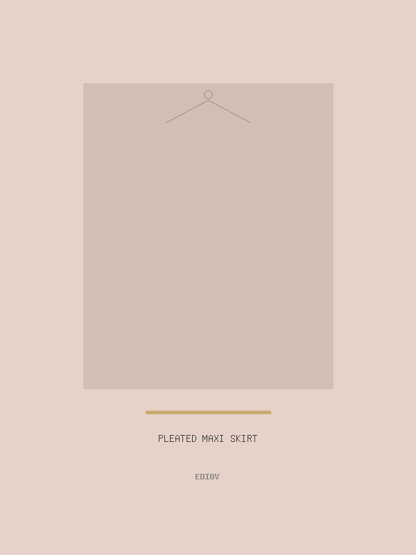 Pleated Maxi Skirt